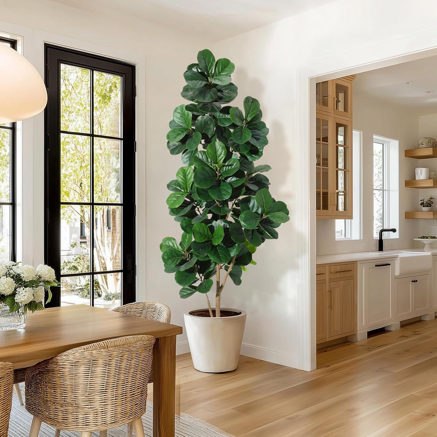 Fiddle Leaf Fig - 4FT/5FT/6FT/7FT Fiddle Leaf Fig Tree Artificial