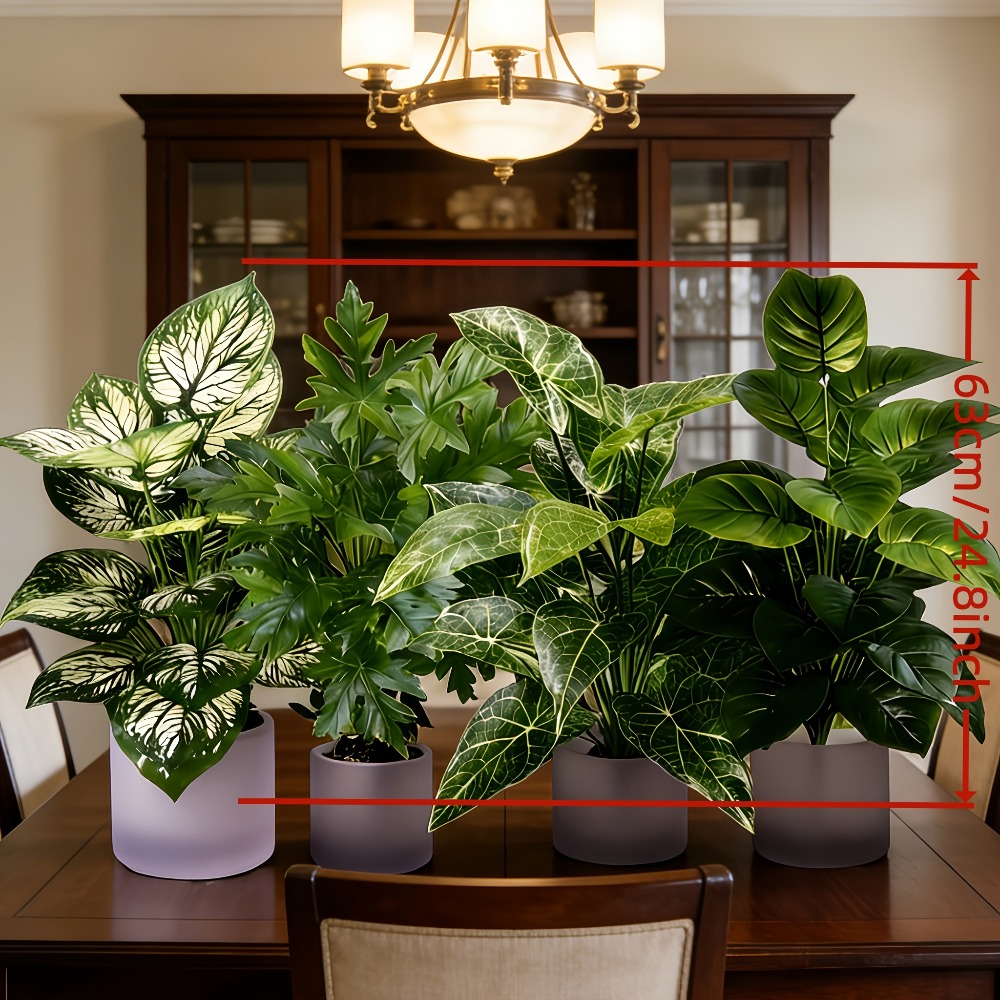 4PC Artificial Plants with 48L - Fiddle Leaf Fig 评论和价格