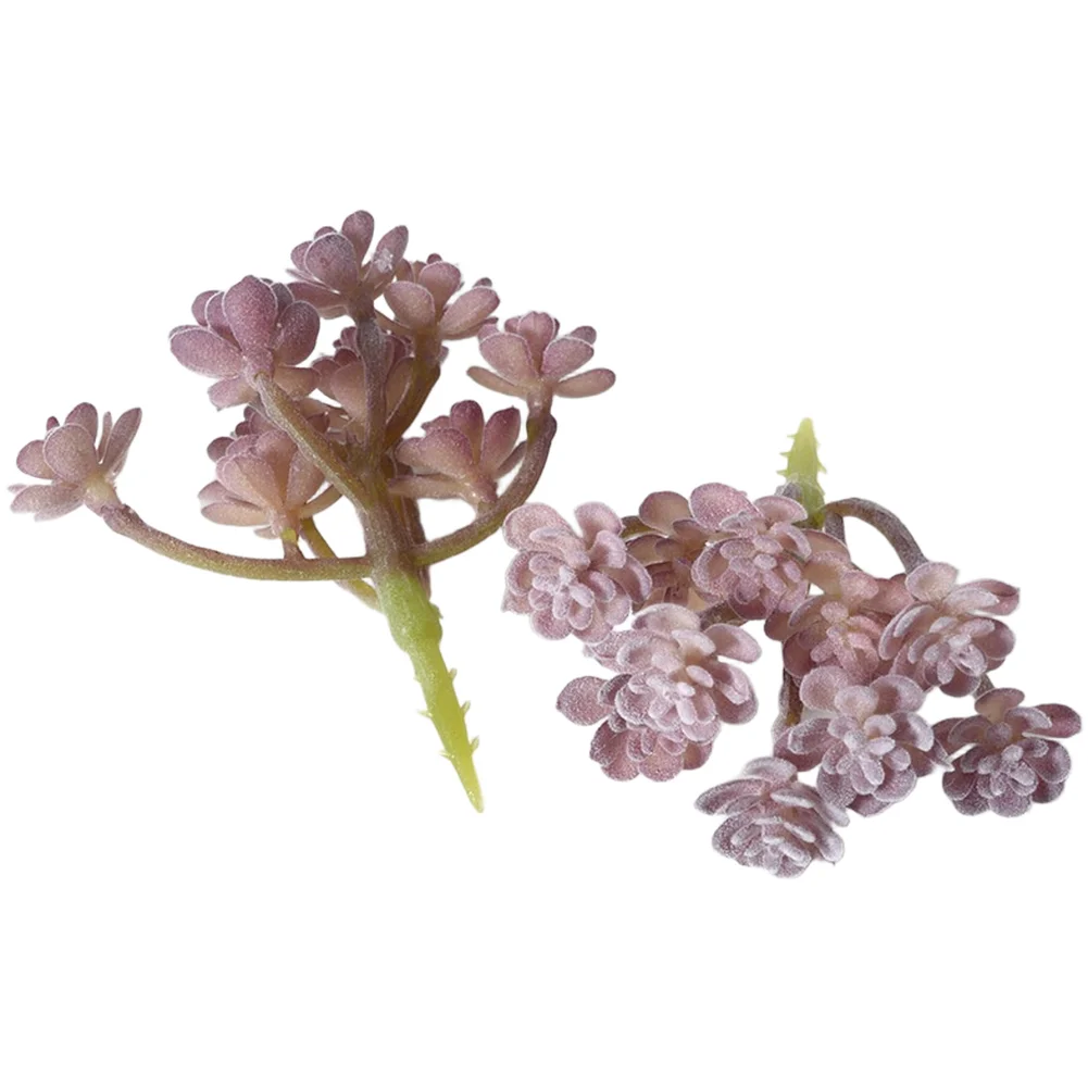 PVC Flocked Purple Fake Succul - Succulent Arrangement Mini 评论和价格