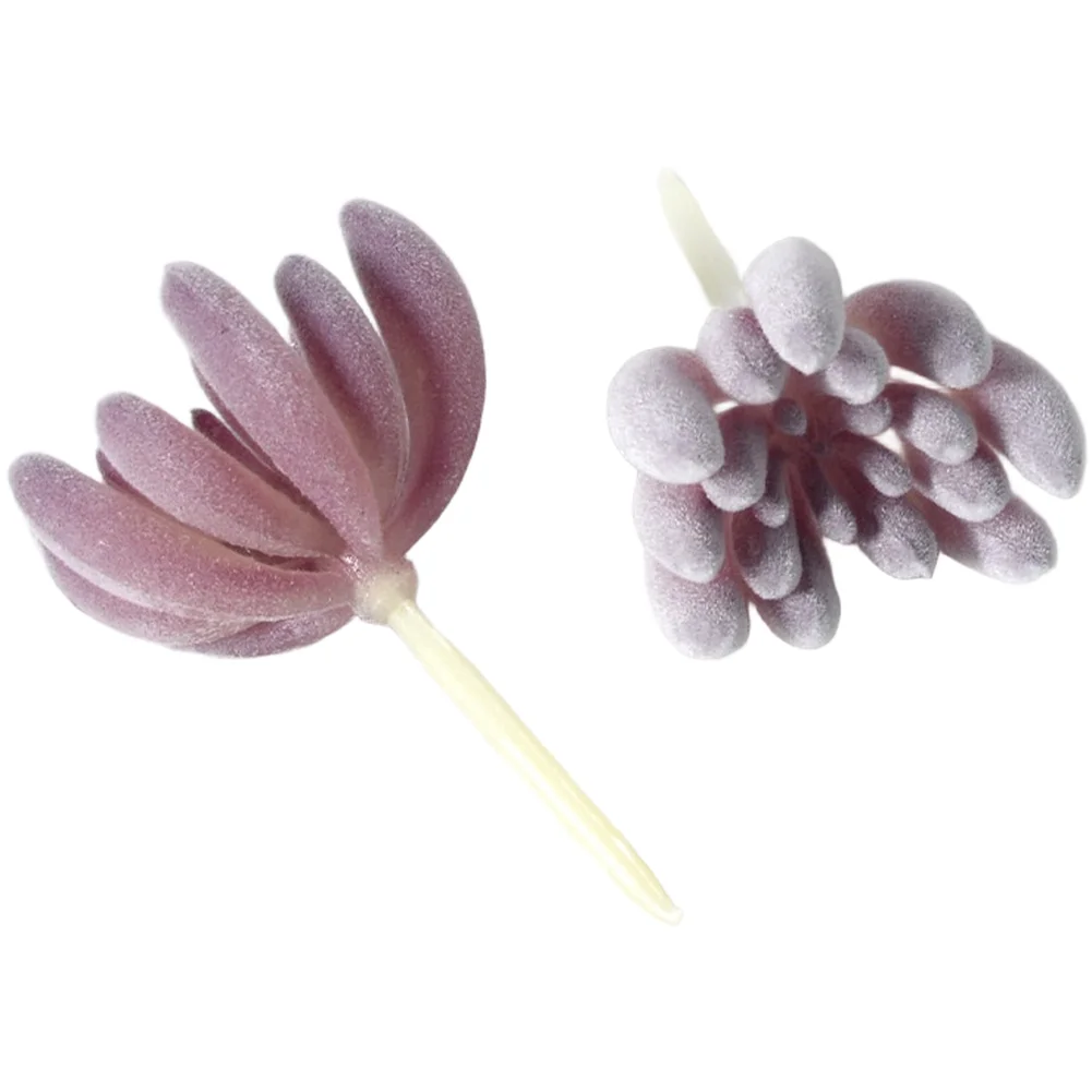 PVC Flocked Purple Fake Succul - Succulent Arrangement Mini 评论和价格