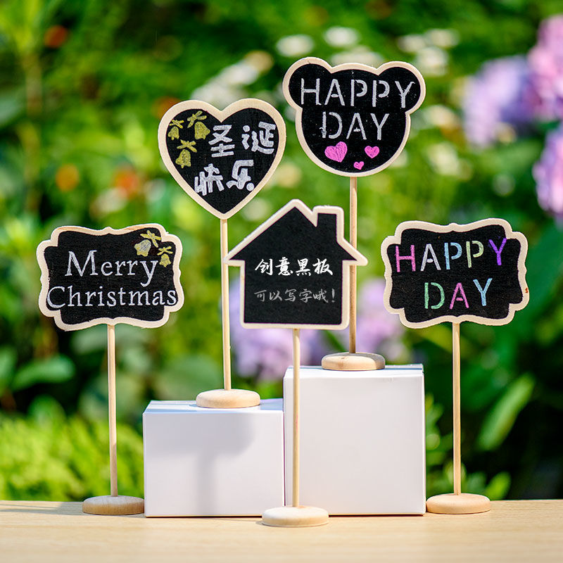 5PCS Mini Wooden Blackboard Va - Succulent Arrangement Mini 评论和价格