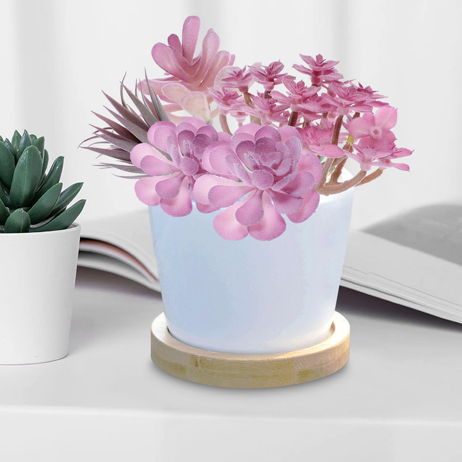 9 Pcs Artificial Plants Indoor - Succulent Arrangement Mini 评论和价格