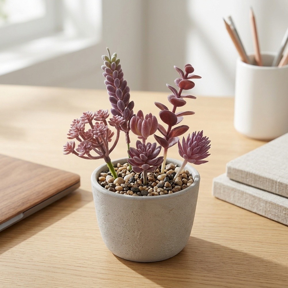 For Mini Bonsai Artificial Suc - Succulent Arrangement Mini 评论和价格